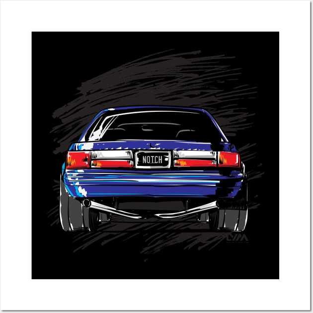 Notch Fox Body Ford Mustang Wall Art by LYM Clothing